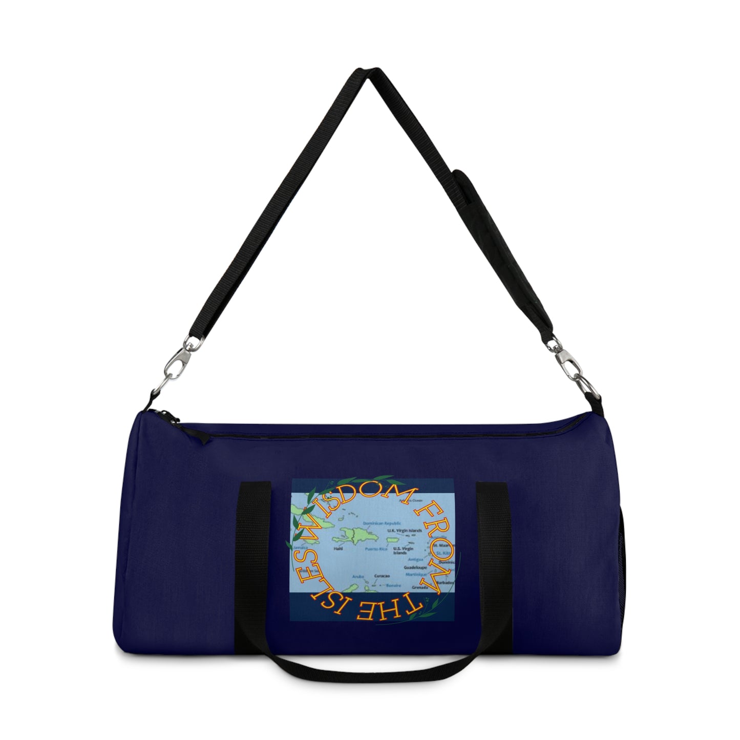 Travel Duffel Bag — Wisdom from the Isles Map Navy