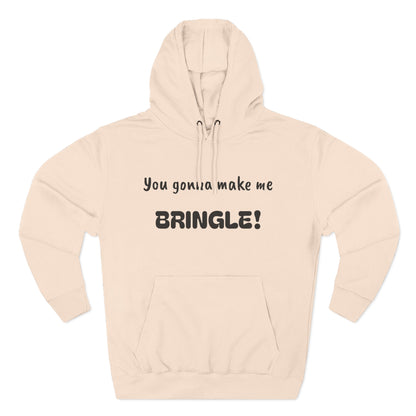 Playful Fleece Hoodie with Witty Text - Bringle