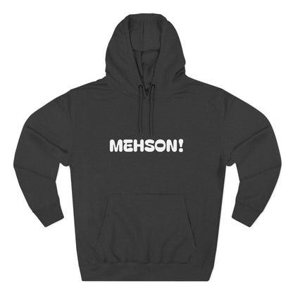 Playful Fleece Hoodie with Witty Text - Mehson!