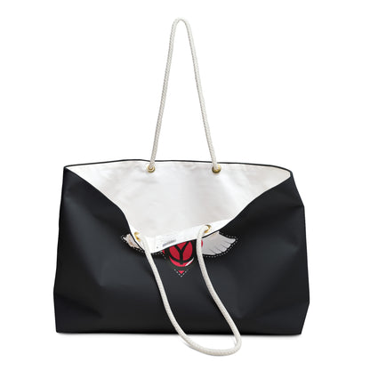 Embrace You Weekender Bag – Winged Heart Black Travel Tote