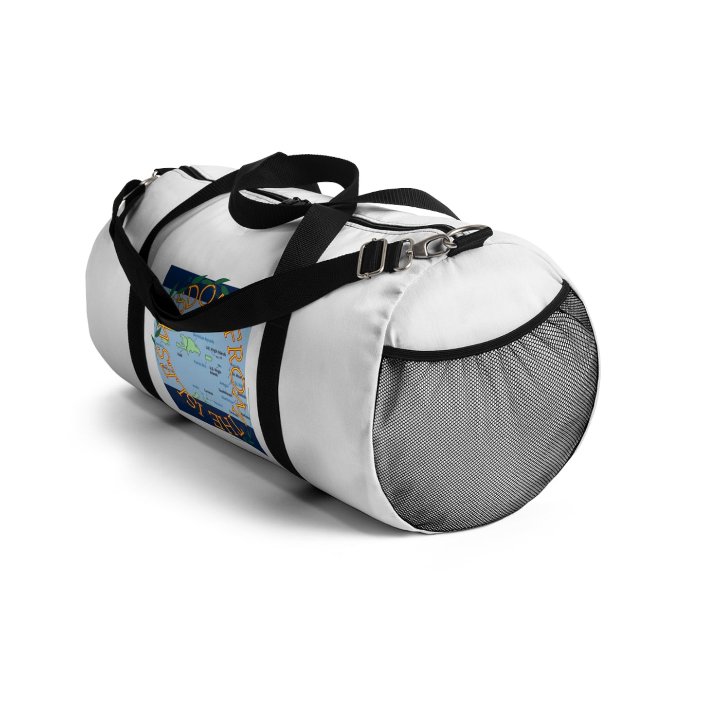 Travel Duffel Bag — 'The World Is Yours' Map Graphic