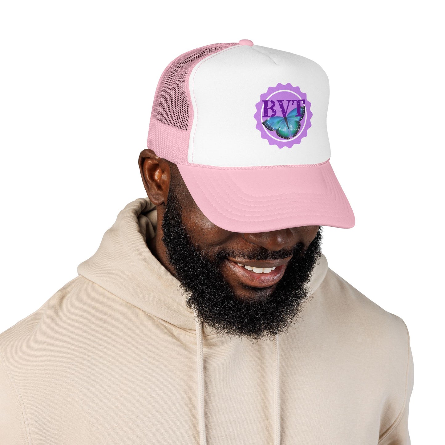 Butterfly Vibes Foam Trucker Hat – BVT Logo Mesh Cap