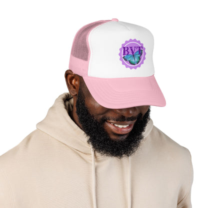 Butterfly Vibes Foam Trucker Hat – BVT Logo Mesh Cap