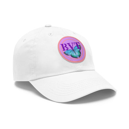 Butterfly Patch Dad Hat — BVT Logo White Cap