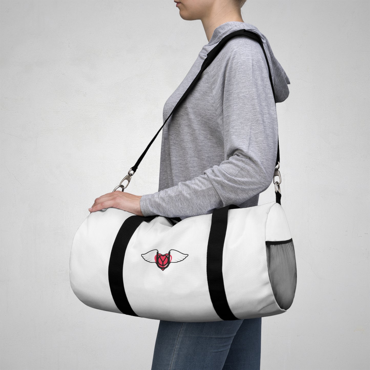 Travel Duffel Bag  — Embrace You White Gym Bag