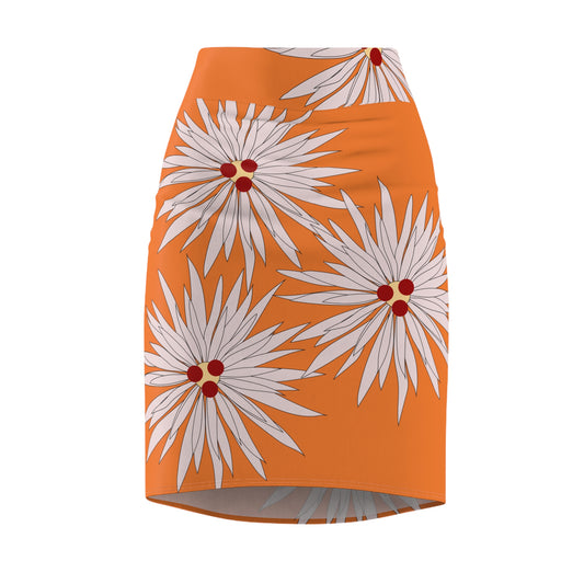 Floral Print Women's Pencil Skirt O