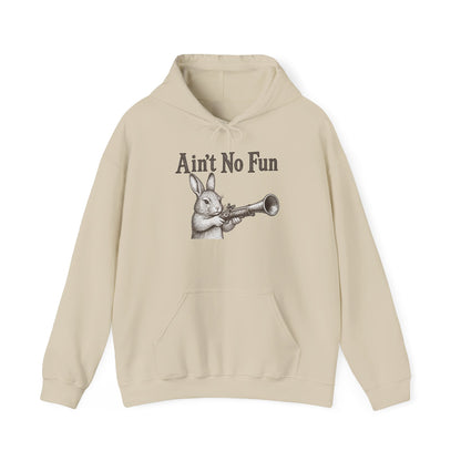 Ain't No Fun Rabbit Hoodie – Funny Vintage Animal Graphic Hoodie