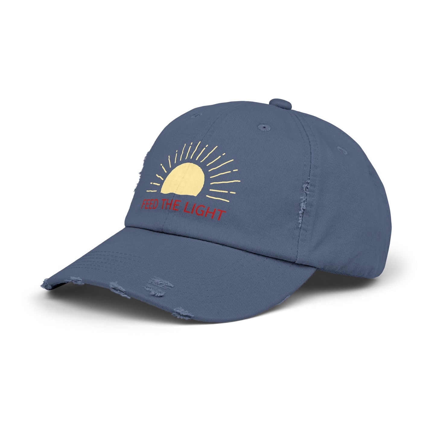 Feed The Light Unisex Distressed Cap
